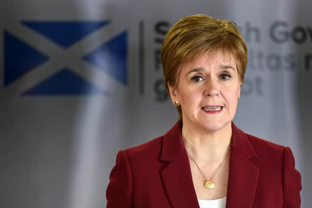 The First Minister unveiled in February how restrictions in Scotland will be gradually eased (Getty Images)