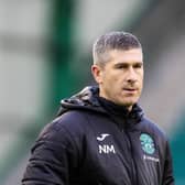 Hibs manager Nick Montgomery.