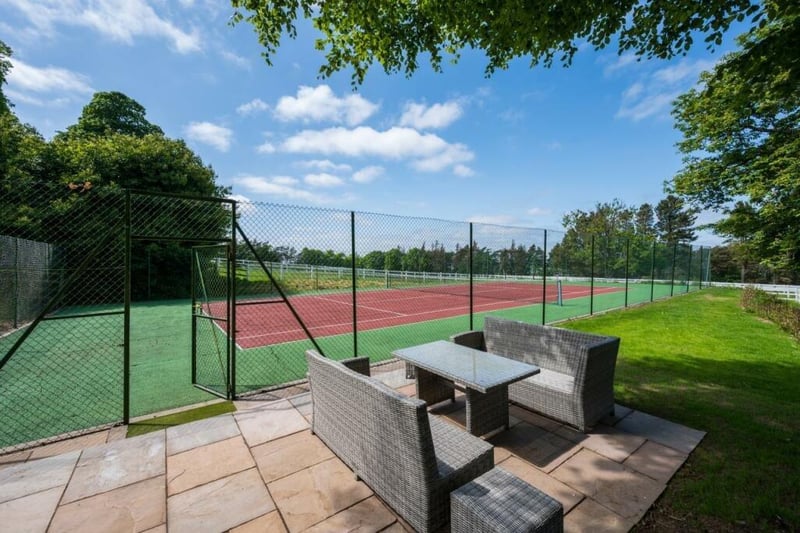 The property benefits from 15 acres of amenity space which is concentric, coupled with a tennis court and equestrian facilities.