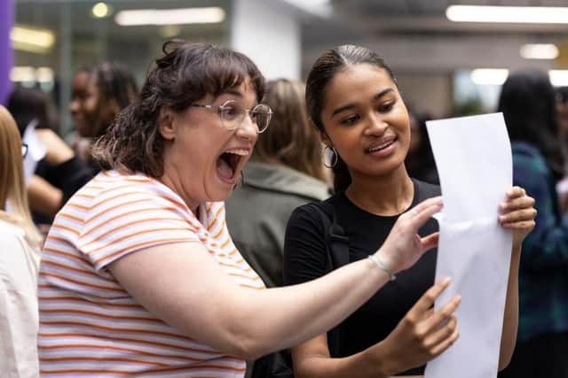 A nervous wait was over for more 12,390 high school learners across Edinburgh who received their exam results by post, text and email on Tuesday morning.