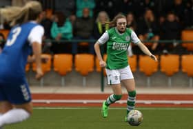 Tegan Bowie got her first competitive goal for the club. Credit: Hibs Women