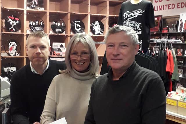 Garry Smith and his wife and business partner Hazel who run Concorde Music in Perth together and their son Craig (Photo: Garry Smith).