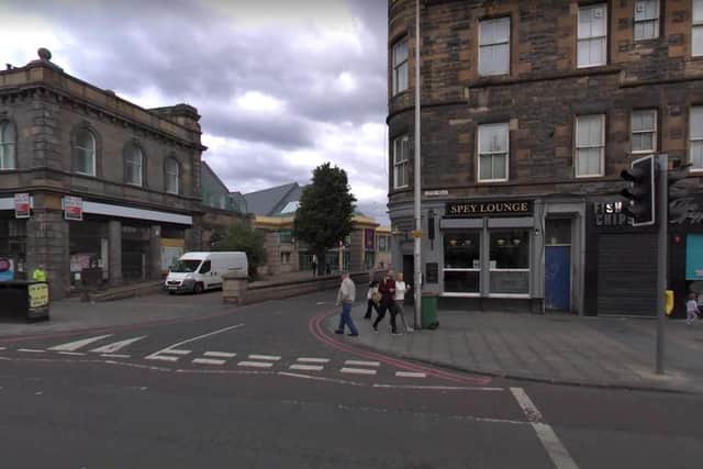 The attack happened outside the Spey Lounge pub in Leith Walk. Pic: Google