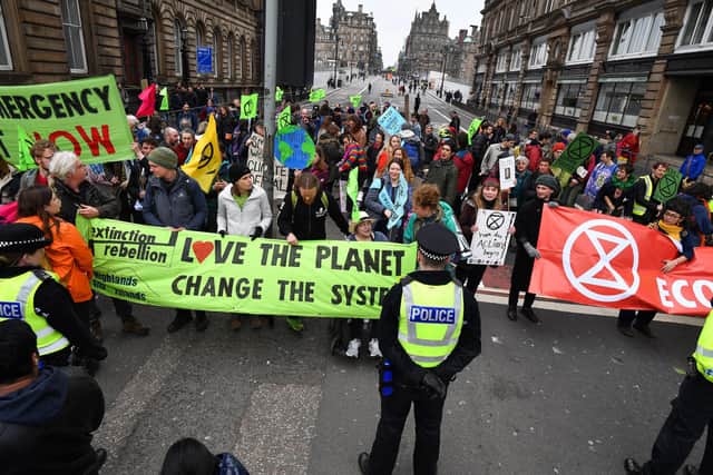 Extinction Rebellion Edinburgh have confirmed that they are speaking to Edinburgh City Council about planning a march in Edinburgh for October 31 which 'addresses Cop26.' (Photo by Jeff J Mitchell/Getty Images)