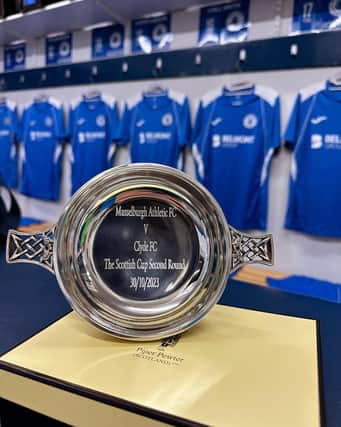 The home dressing room is all set for tonight's match [Pic: Musselburgh Athletic]