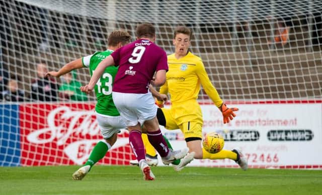 Paddy Martin has been gaining experience at Hibs' strategic partners Stenhousemuir this season (Picture: SNS)