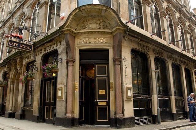 This elegant Victorian-style pub and restaurant on West Register Street serves up oysters and champagne, as well as local ales and lagers. The Cafe Royal has a 4.4 Google rating.
