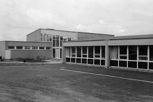 The new Currie Primary School before it opened its doors to pupils for the first time in August 1963.