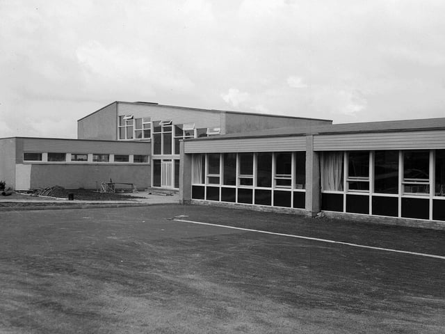 The new Currie Primary School before it opened its doors to pupils for the first time in August 1963.
