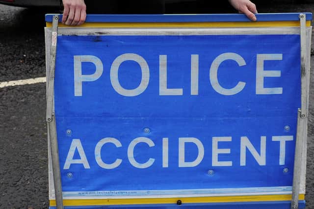 Police closed both lanes of the northbound M90 as a result of the crash, which saw four children taken to hospital.