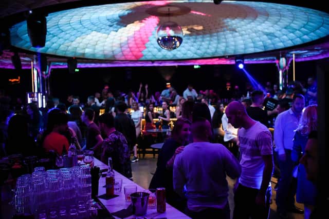 Nightclubs in other parts of Europe, such as this one in Sofia, have already opened their doors to a 50 per cent capacity limit following months of closure due to the Covid-19 pandemic. Picture: Nikolay Doychinov/AFP via Getty Images