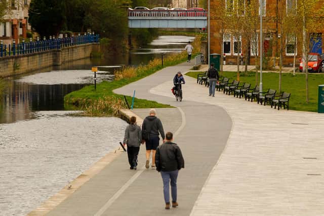 The Union Canal at Fountainbridge in Edinburgh. Picture: Scott Louden.
