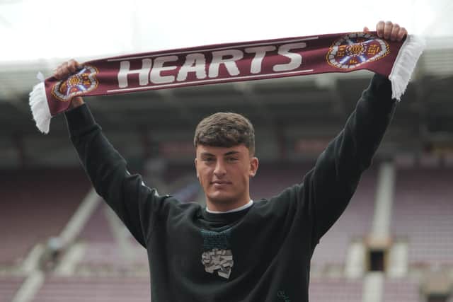 Lewis Neilson left Dundee United to join Hearts. Pic: Heart of Midlothian FC