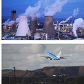 Edinburgh West MP Christine Jardine has voiced concern about the impact of the closure of Grangemouth oil refinery (top) and the potential sale of Edinburgh Airport (bottom) on the Forth Green Freeport.