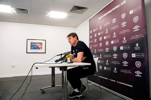 Hearts manager Daniel Stendel wants the 38-game Premiership season completed in full