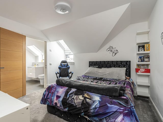 Bedroom 3 in the property, which is heated via a state-of-the-art Daikin Air Sourced Heat Pump and the property is double glazed throughout.