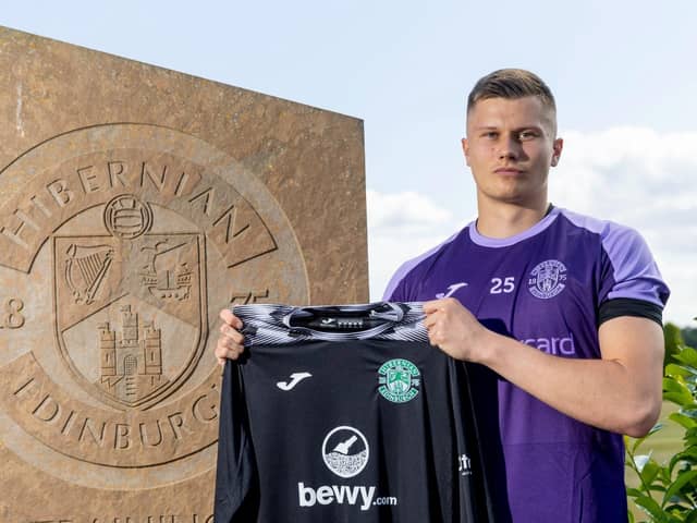 Hibs have completed the signing of Maksymilian 'Max' Boruc on a two-year deal. Picture: Alan Rennie / Hibernian FC