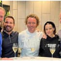Iain Glen, Martin Compston, Emily Hampshire and John Strickland joined Edinburgh chef Tom Kitchin at his Leith restaurant. Photo: Tom Kitchin