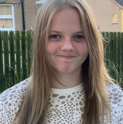 Hollie McKinlay, 14, who is missing from her home in Bannockburn, Stirling. Police believe she may have travelled to Edinburgh.