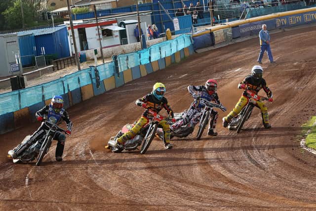 The narrow win moved the Edinburgh Monarchs up to third in the Championship. Picture: Jack Cupido