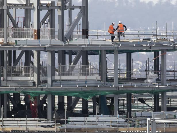 Output from the construction sector was one of the few bright spots in the latest GDP data as the crucial services sector suffered a slump. Picture: Jane Barlow/PA Wire