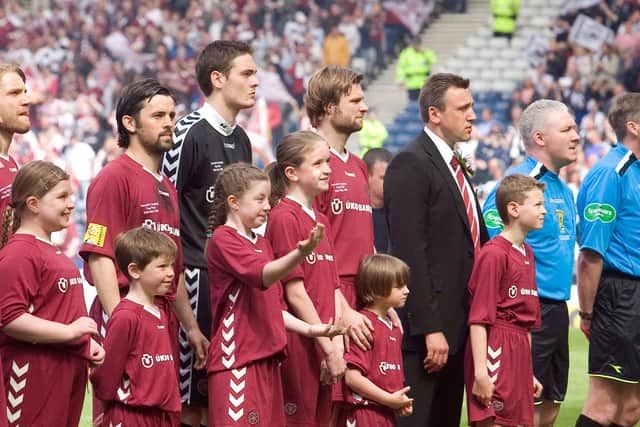 Steven Pressley captained Hearts to Scottish Cup success in 2006 with Craig Gordon in the team.