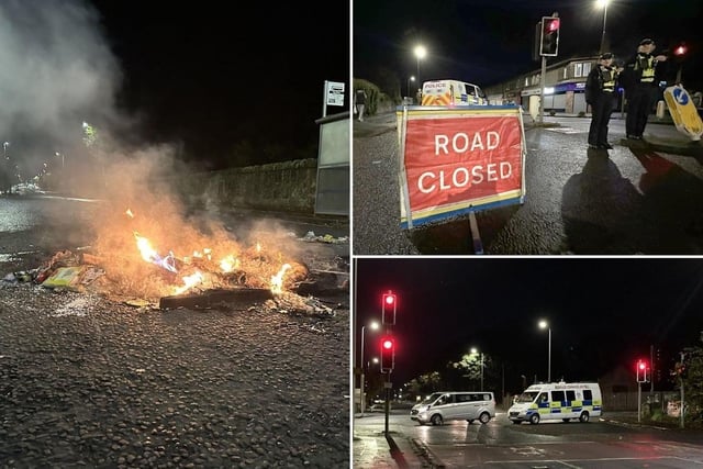 Riots broke out in Niddrie on Bonfire Night as balaclava-clad youths on motorbikes lit a fire in the middle of a road, aimed fireworks at residents and attacked emergency services vehicles.
Footage taken at the scene shows masked youths riding through the residential area, with fireworks being thrown close to where people were standing. Pieces of a temporary bus stop were also dragged into the road.
On the night, Police Scotland had asked residents to remain indoors and urged members of the public to avoid the area.
