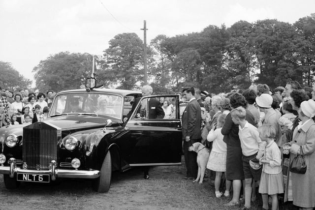 The Queen Mother brought the sunshine to the Royal Highland Show, at Ingliston, in June 1964.
