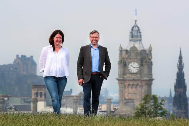 Carolyn Jameson and Steve Garland of Trustpilot, which has a base in Edinburgh. Picture: Stewart Attwood