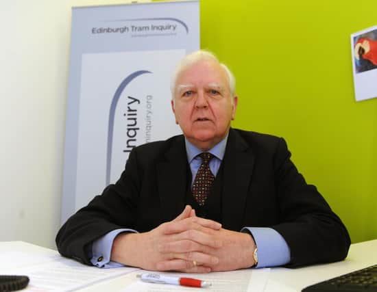 Lord Andrew Hardie, chairman of the Edinburgh Tram Inquiry. PIC: Lisa Ferguson