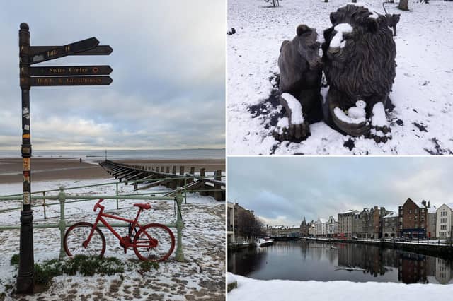 Snow has arrived in Edinburgh for the second time this week
