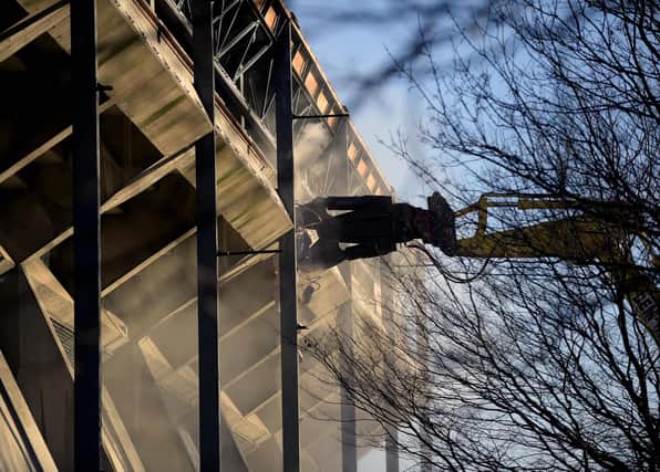 The demolition of the old Meadowbank Stadium began in January 2019 to make way for housing (Picture: Lisa Ferguson)