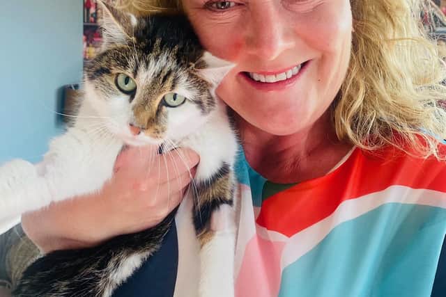 Julia Kerr is "over the moon" to have her pet safe at home.