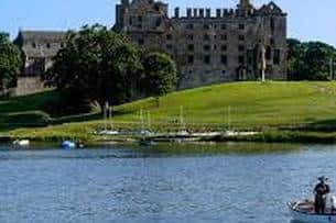 Linlithgow Palace provides a picturesque backdrop for anglers on Linlithgow Loch.