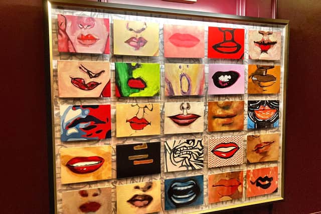The walls of the Commons Club are lined with lip themed art, can you identify the lips?   Pic: Liam Rudden
