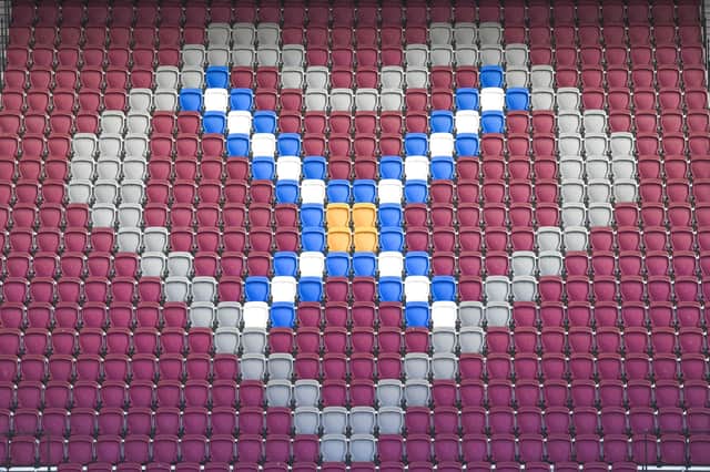 Hearts say they are disappointed not to be able to welcome more fans to Tynecastle on Sunday