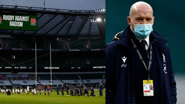 Scotland Coach Gregor Townsend said he "100%" backs individual players' decisions to take the knee or not (Photo: Adrian Dennis).