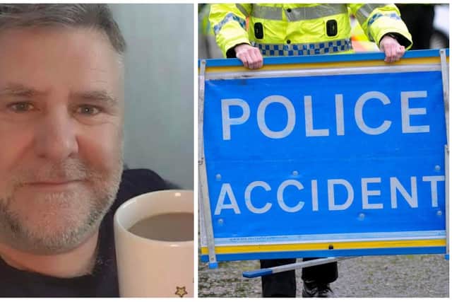 James Murray, 54, from Armadale in West Lothian, died in a road crash on the M8 near Edinburgh.