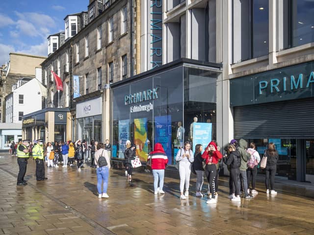 The flagship Primark Edinburgh store on Princes Street saw queues form when it reopened at the end of June. Picture: Jane Barlow/PA Wire