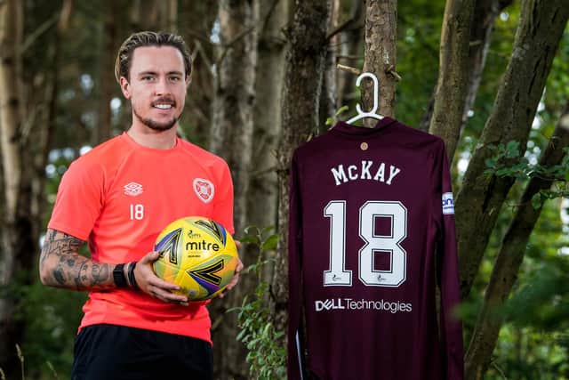 Barrie McKay is set for a Hearts debut against Hibs.
