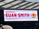 A tribute to Euan was shown at Hampden
