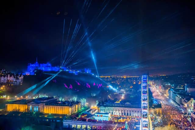Edinburgh's Hogmanay street party will be returning for the first time since 2019. Picture: Chris Watt