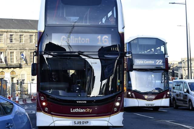The council will discuss the "single fare" idea with Lothian Buses.   Picture: Lisa Ferguson.