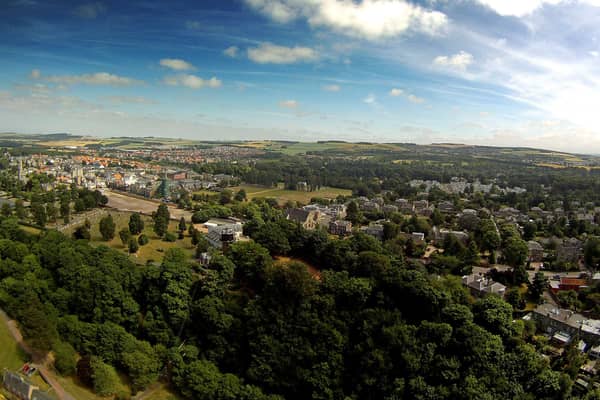 Stock aerial photo of Dalkeith.