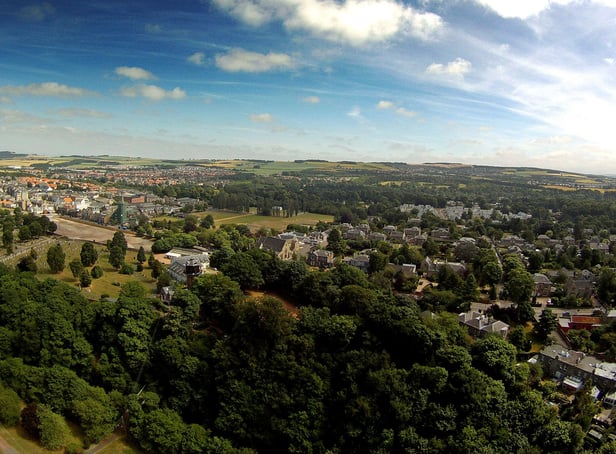Stock aerial photo of Dalkeith.