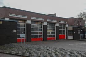 Edinburgh's Crewe Toll fire station is to have its turntable ladder removed as part of £11 million cuts to the fire service across Scotland.  Picture: Scott Louden.