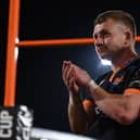 Ben Vellacott applauds the fans following the home victory against Bath in the last 16 of the Challenge Cup earlier this month