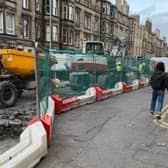 The roadworks in Montgomery Street appeared overnight and took residents by surprise.