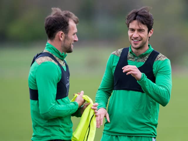 Joe Newell says he's loving life at Hibs as he begins to plan what to do after his playing days are over. Picture: SNS