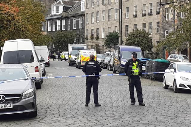 Leith Links: Police cordon in place on Edinburgh street after man dies